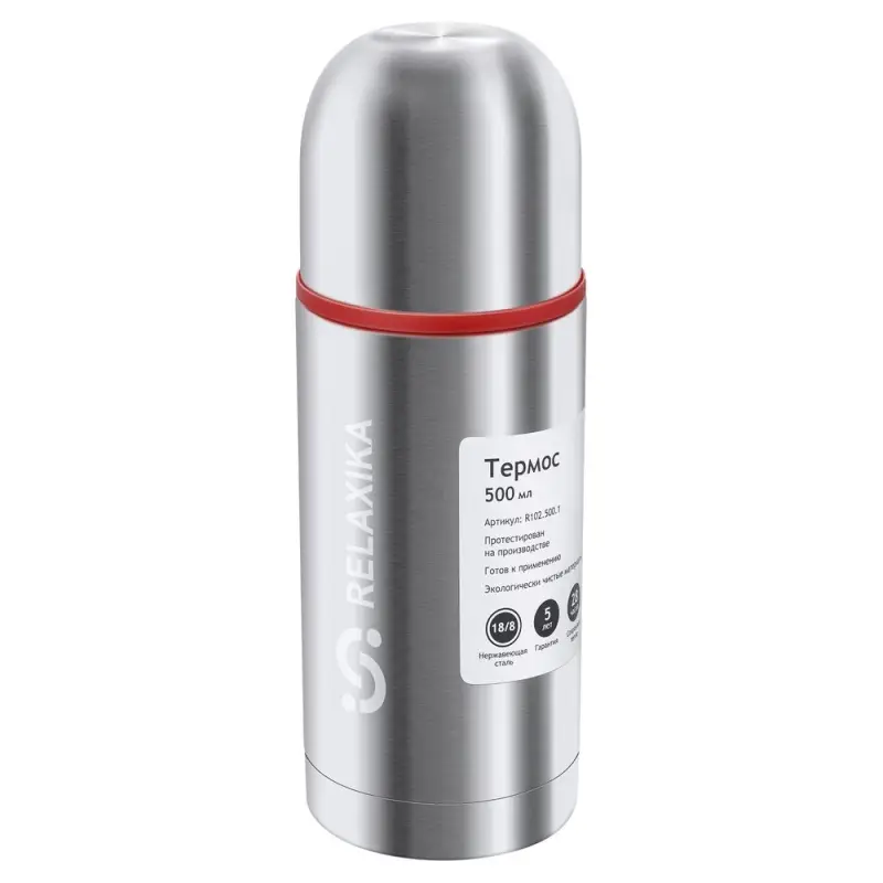 Термос Relaxika Duo 500 в чехле, стальной Термос Relaxika Duo 500 в чехле, стальной
