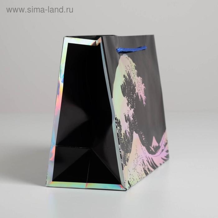 Пакет подарочный голографический, упаковка, The sea, 27 х 23 х 11,5 см Пакет подарочный голографический, упаковка, The sea, 27 х 23 х 11,5 см