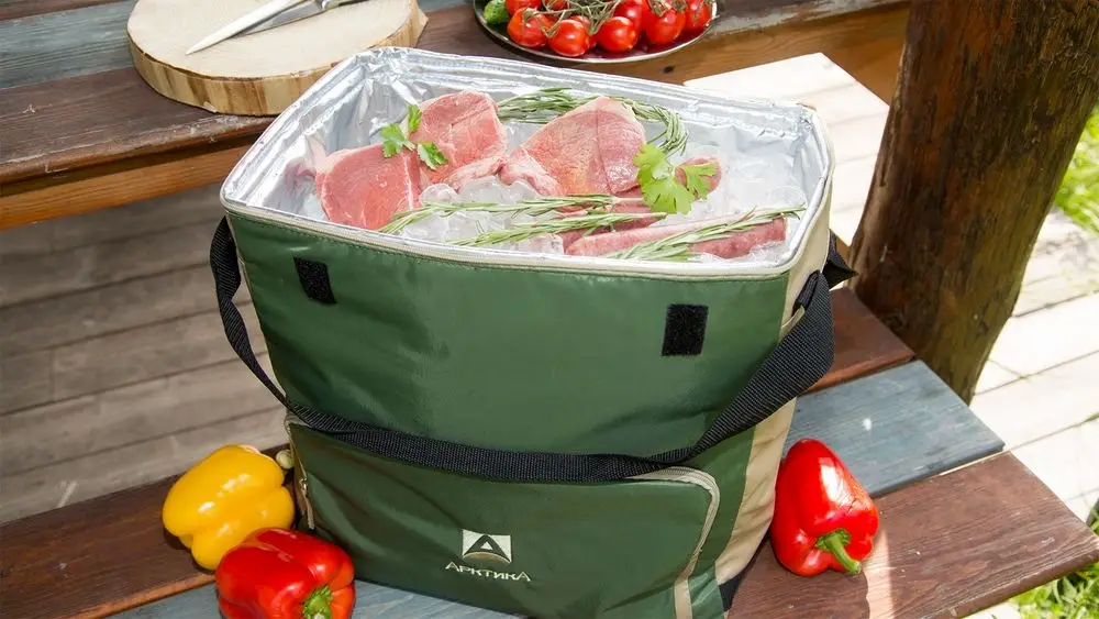 Термосумка с люком &laquo;Арктика&raquo;, M, зеленая