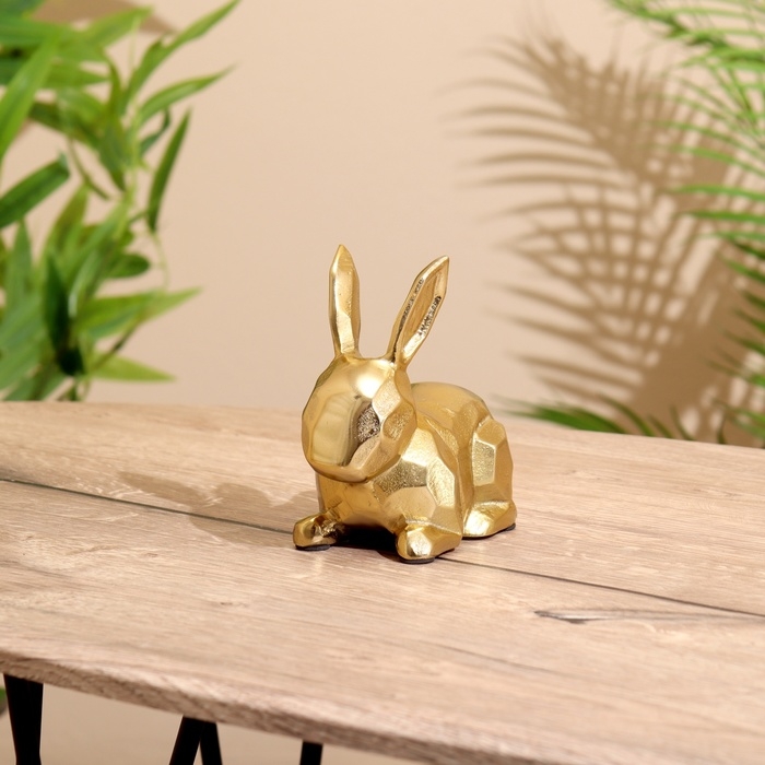 Сувенир Сувенир "Заяц" алюминий 14х7х13 см