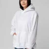 Худи флисовое унисекс Manakin, белое, размер M/L