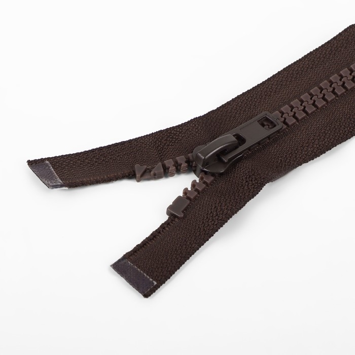 Молния &laquo;Трактор&raquo;, №8, разъёмная, замок автомат, 90 см, цвет коричневый, цена за 1 штуку