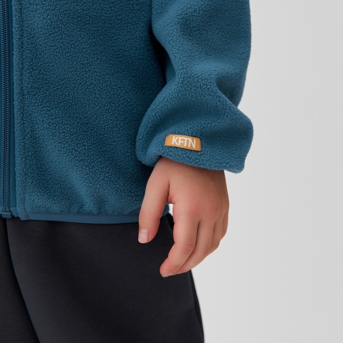 Детская кофта на молнии KAFTAN, цв. синий, р 34 (122-128)