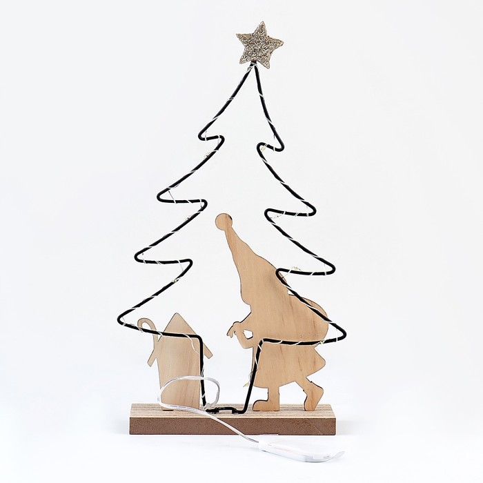 Декор с подсветкой &laquo;Ёлка&raquo; 20 &times; 6 &times; 20,5 см