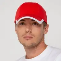 Бейсболка Honor, красная с белым кантом Бейсболка Honor, красная с белым кантом