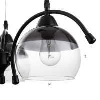 Светильник "Эйсон" 3хЕ27 40Вт черный 51х51х60 см BayerLux Светильник "Эйсон" 3хЕ27 40Вт черный 51х51х60 см BayerLux