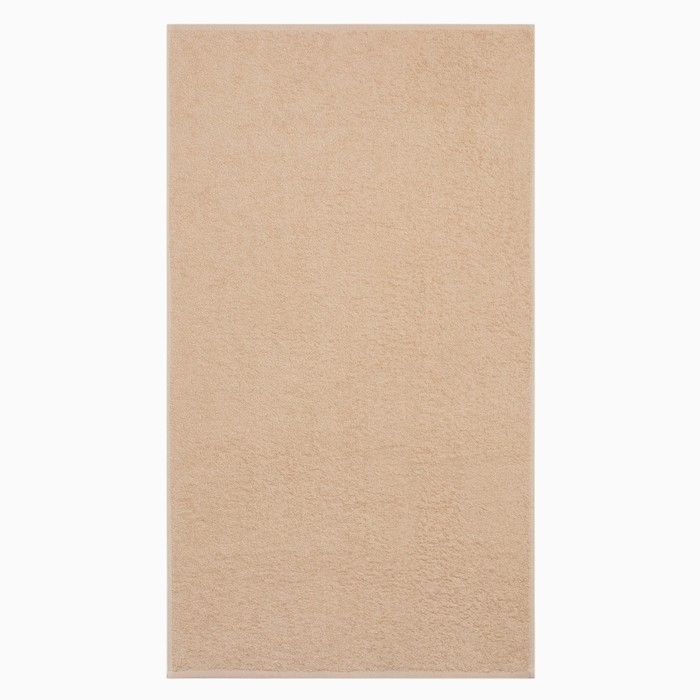 Полотенце махровое Экономь и Я 50*90 см, цв. бежевый, 100% хлопок, 320 гр/м2