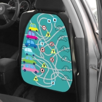 Накидка на сиденье автомобильное Cartage Бродилка машинки, ПВХ, 60х45 см, европодвес Накидка на сиденье автомобильное Cartage Бродилка машинки, ПВХ, 60х45 см, европодвес