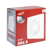 Вентилятор вытяжной ERA 5S, 175х175 мм, d=125 мм Вентилятор вытяжной ERA 5S, 175х175 мм, d=125 мм