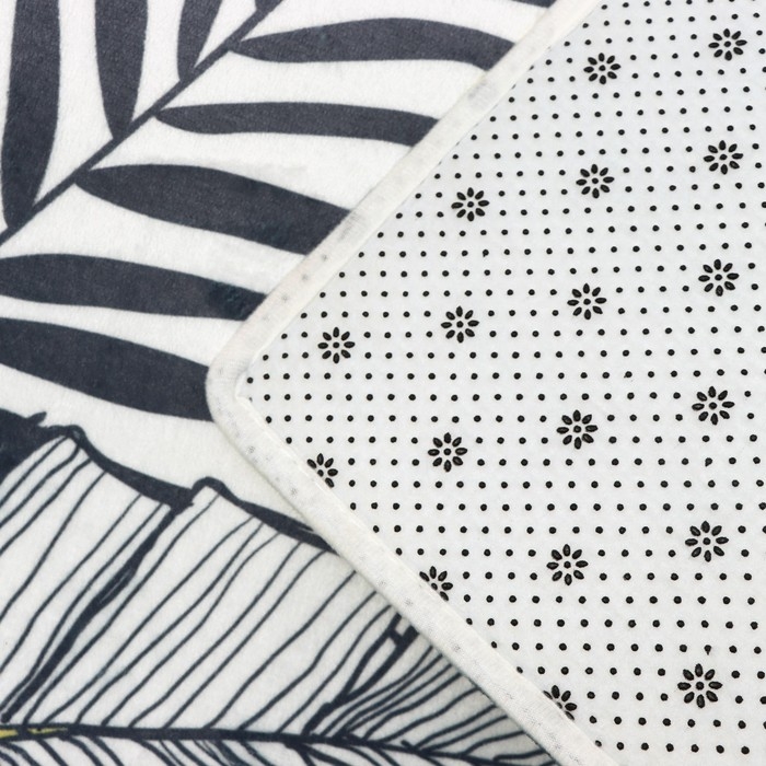 Коврик для ванной и туалета Доляна «Листья», 45×120 см Коврик для ванной и туалета Доляна «Листья», 45×120 см