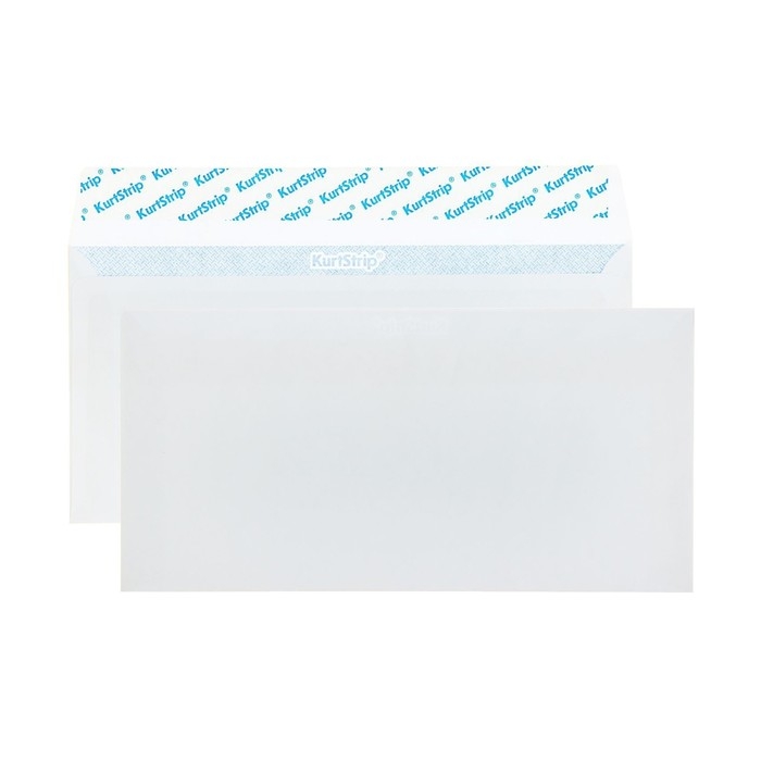 Набор конвертов E65 110 х 220 мм, без подсказа, без окна, отрывная лента, внутренняя запечатка, 80 г/м2, 100 штук