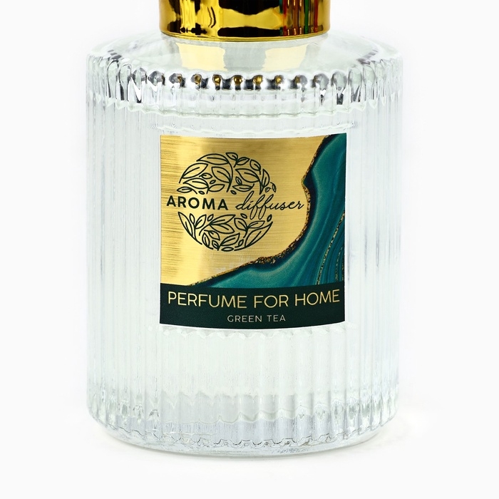 Диффузор ароматический палочки, ароматизатор для дома &laquo;Аромадиффузор: For home&raquo;, аромат зелёный чай, 120 мл.