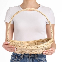 Корзина &laquo;Лексус&raquo;, дно=26х18 см, верх= 35&times;28 см, H=7/10/35 см, ручное плетение, ива