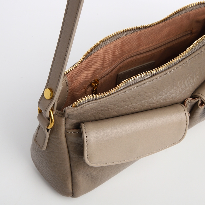 Сумка женская TEXTURA, средний размер, цвет бежево-серый Сумка женская TEXTURA, средний размер, цвет бежево-серый