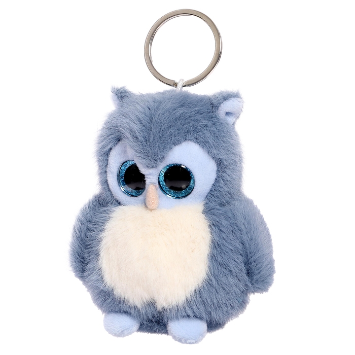 Мягкая игрушка &laquo;Сова&raquo;, цвет голубой, 11 см