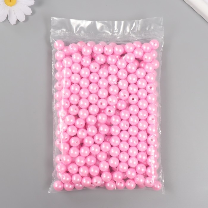 Набор бусин "Жемчуг" d 12 мм, 250 гр, нежно-розовый