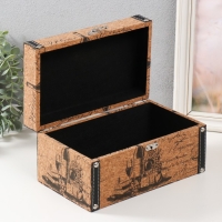 Шкатулка дерево кожзам под пробку "Винная лавка" 24х14х12 см Шкатулка дерево кожзам под пробку "Винная лавка" 24х14х12 см