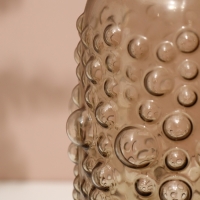 Ваза для цветов &laquo;Мальва&raquo; из темного прозрачного стекла 30 х 15 х 15 см