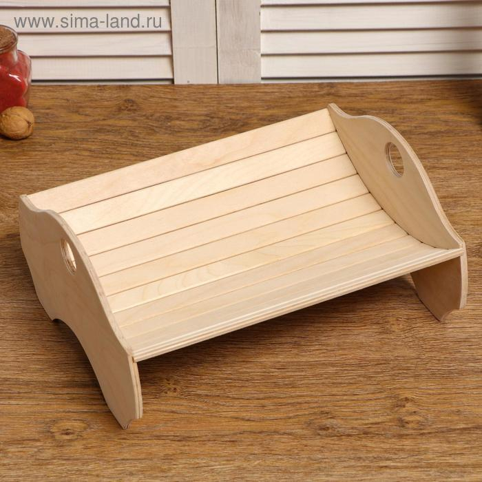 Хлебная корзинка деревянная "Колосок", 29&times;24&times;13.5 см