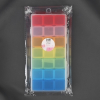 Органайзер для рукоделия, 7 органайзеров по 3 отделения, 19 &times; 8 &times; 2 см, цвет МИКС