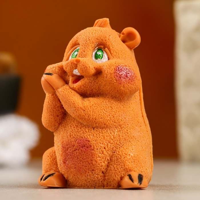 Фигурное мыло "Хомяк Вовочка" коричневый, 75гр