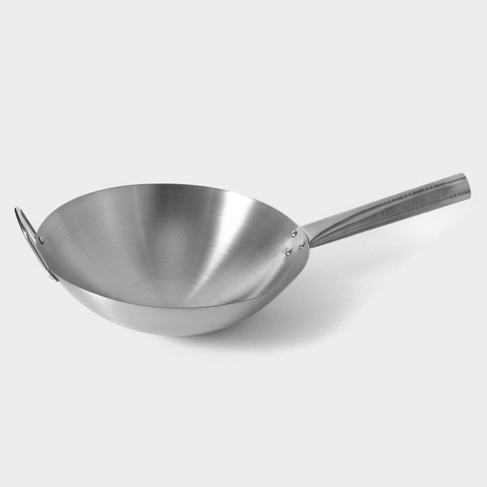 Сковорода-Wok Hanna Kn&ouml;vell из нержавеющей стали Chief, d=30 см, с ручкой