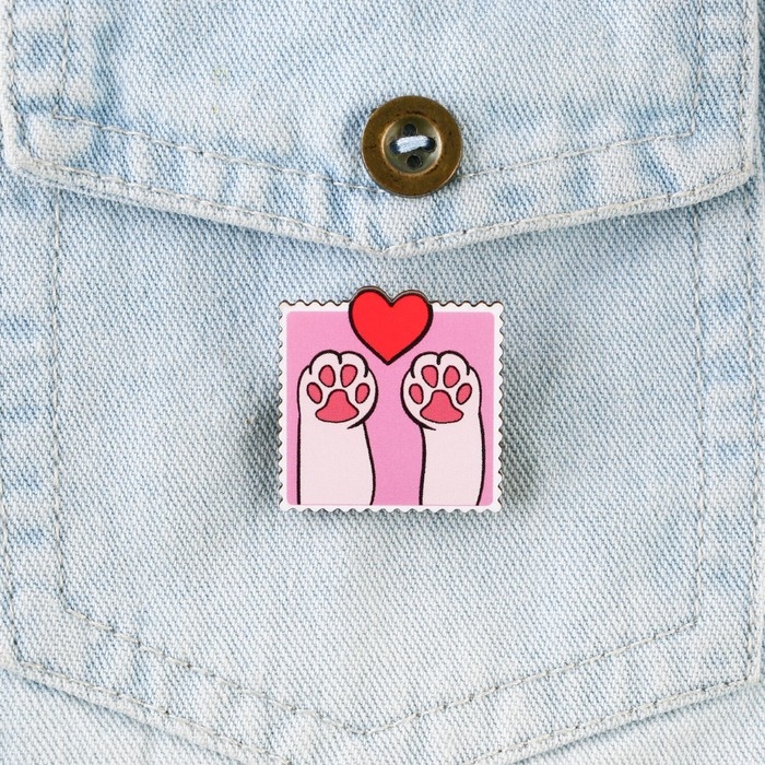 Значок в коробочке &laquo;Почта любви&raquo;, 3 х 3 см