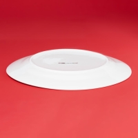 Тарелка новогодняя Доляна «Финский лес», d=25,5 см, фарфор, цвет белый Тарелка новогодняя Доляна «Финский лес», d=25,5 см, фарфор, цвет белый