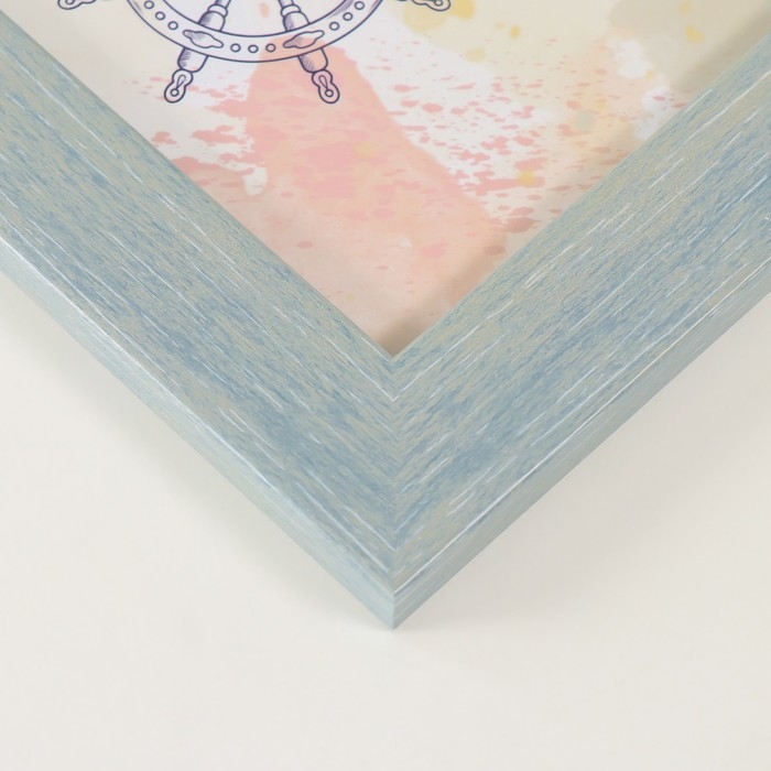 Фоторамка пластик на 4 фото 10х15 см Фоторамка пластик на 4 фото 10х15 см "Аврора" зелено-голубая 31,5х31,5 см