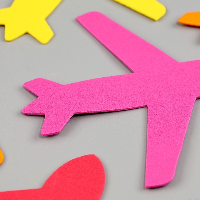 Набор фигурок из EVA Набор фигурок из EVA "Самолет", 12 шт, цвет МИКС