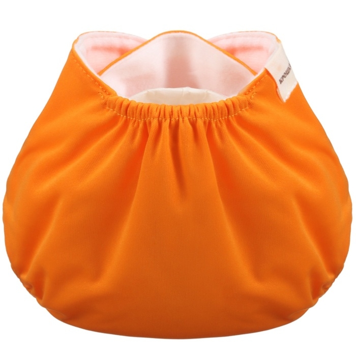 Многоразовый подгузник, 3-15 кг, цвет оранжевый, Крошка Я