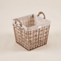 Корзина для хранения SL Home, ручное плетение, с ручками, квадратная, джут, 33×33×36 см Корзина для хранения SL Home, ручное плетение, с ручками, квадратная, джут, 33×33×36 см