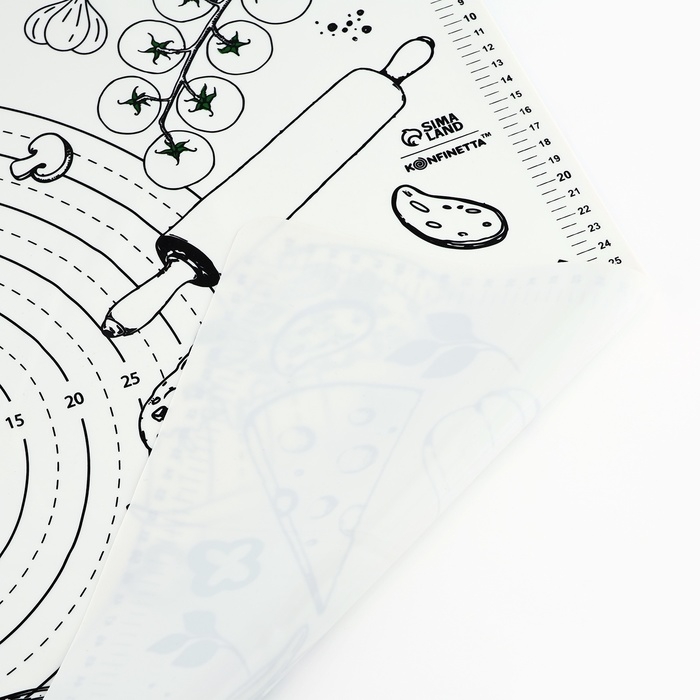 Силиконовой коврик для выпечки «Pizza time», 50 х 70 см Силиконовой коврик для выпечки «Pizza time», 50 х 70 см