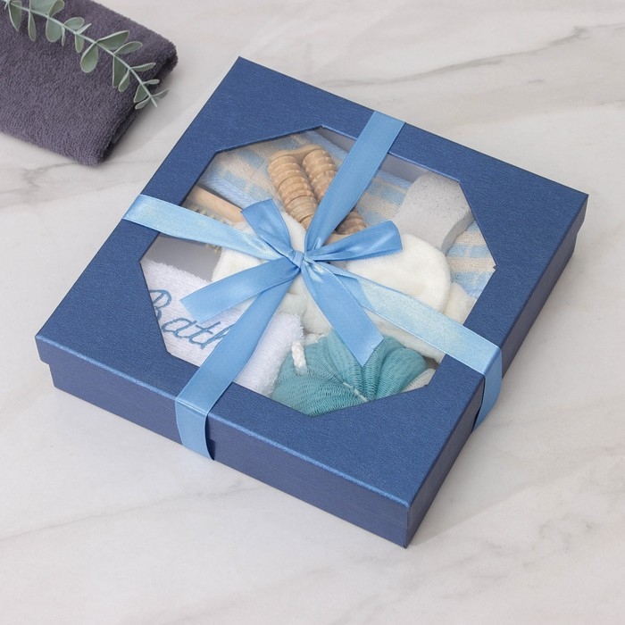 Набор банный, 7 предметов (3 мочалки, повязка на голову, расчёска, разделитель для пальцев, пемза), цвет МИКС Набор банный, 7 предметов (3 мочалки, повязка на голову, расчёска, разделитель для пальцев, пемза), цвет МИКС