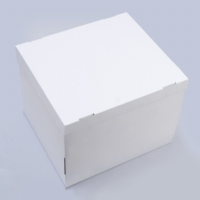 Коробка складная, крышка-дно, белая, 38 х 33 х 30 см Коробка складная, крышка-дно, белая, 38 х 33 х 30 см