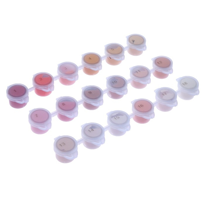 Набор акриловых красок &laquo;&lrm;Светлый день&raquo;&lrm;, 18 цветов