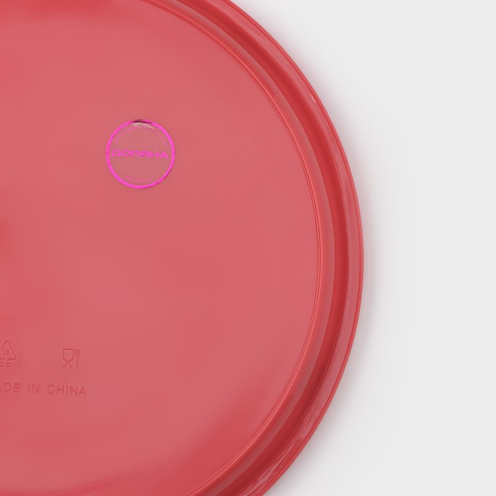 Тортовница с крышкой Доляна, съёмная подставка для пирожных, 13 ячеек, d=28 см, цвет МИКС