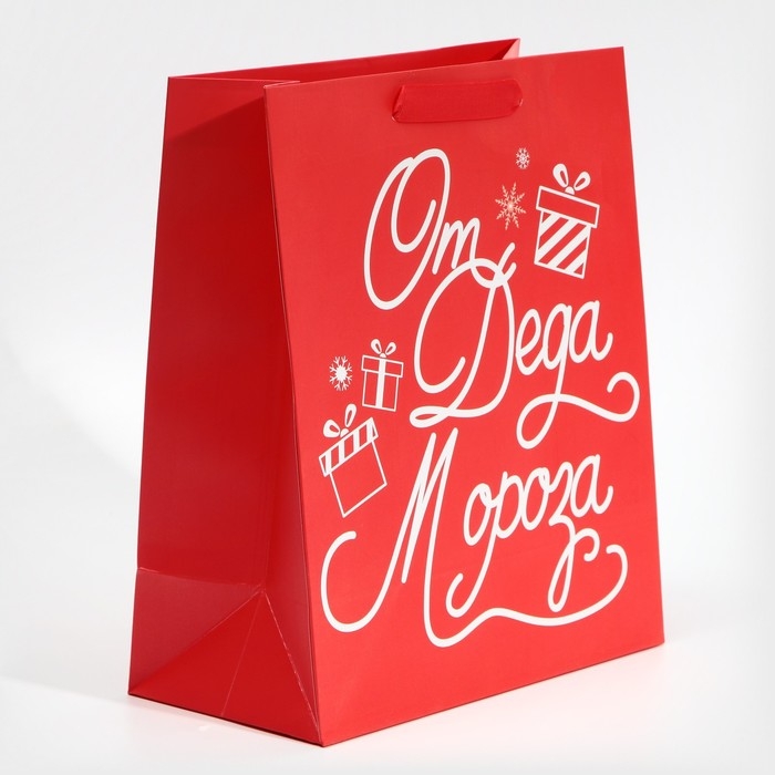 Пакет подарочный новогодний ламинированный &laquo;Новогодний подарочек&raquo;, ML 23 х 27 х 11,5 см, Новый год