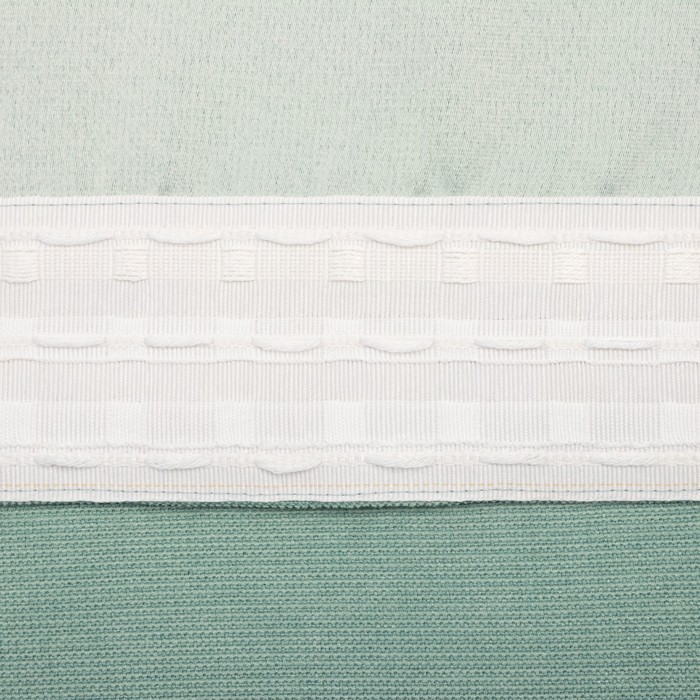 Штора портьерная Этель &laquo;Структурная&raquo;, цвет светло зелёный, на шторной ленте, 250х265 см, 100% п/э