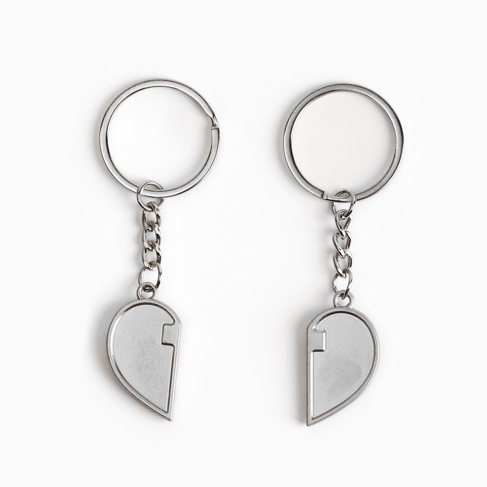 Брелок для ключей парный, &laquo;Люблю тебя&raquo;, металл, 9 х 14 см