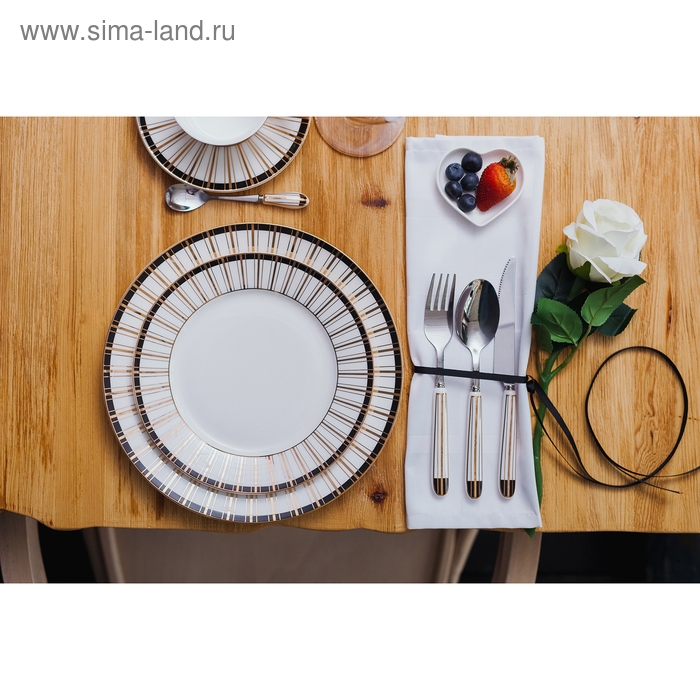 Лента репсовая, 6 мм, 23 &plusmn; 1 м, цвет чёрный №39