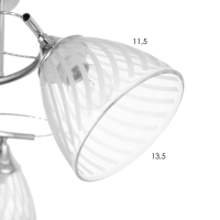 Люстра "Нора" 3х60Вт Е27 Хром 52х52х26см Люстра "Нора" 3х60Вт Е27 Хром 52х52х26см