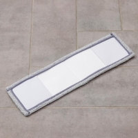 Насадка для плоской швабры арт. 5386763, 41&times;12 см, микрофибра, цвет серый