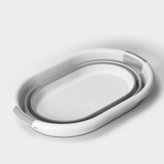 Таз складной &laquo;Флекс&raquo;, 25 л, 54&times;38.5&times;7 см, цвет смоки