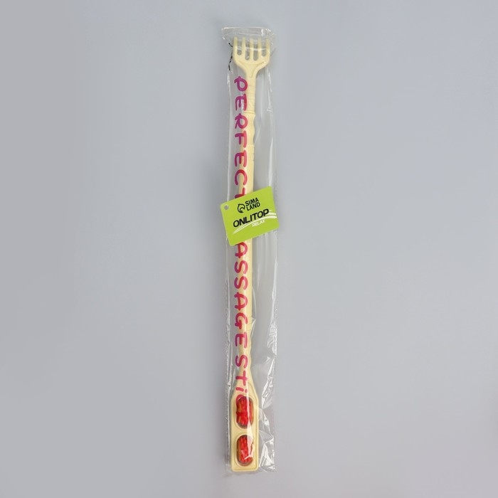 Массажёр - чесалка, двусторонний, универсальный, 2 колеса, цвет МИКС Массажёр - чесалка, двусторонний, универсальный, 2 колеса, цвет МИКС