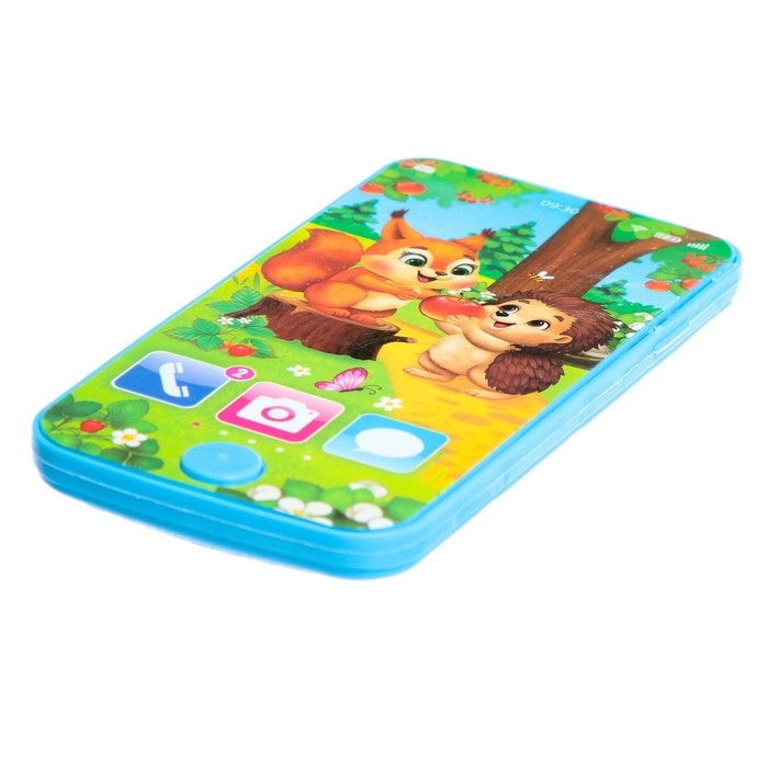 Телефон музыкальный &laquo;Весёлые друзья&raquo;, звук, цвет синий