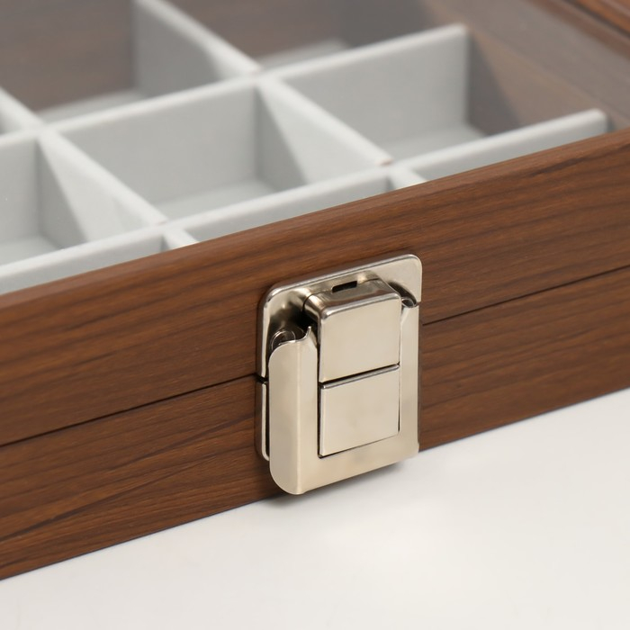 Шкатулка дерево для украшений Шкатулка дерево для украшений "Коричневая" 5х21х16 см