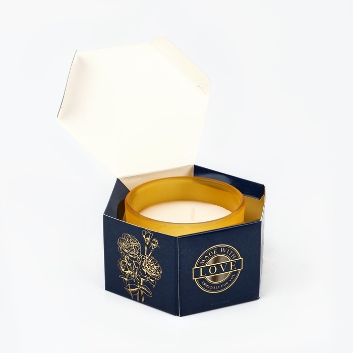 Свеча ароматическая в стекле &laquo;Ароматная клубника&raquo;, 5 х 7,1 см.