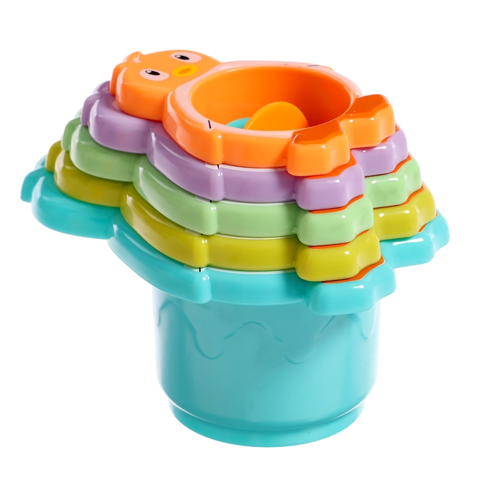 Набор игрушек для ванны &laquo;Утка-матрёшка&raquo;, 5 предметов, цвета МИКС