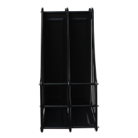 Лоток вертикальный для бумаг, 2 отделения, металлическая сетка, черный Лоток вертикальный для бумаг, 2 отделения, металлическая сетка, черный